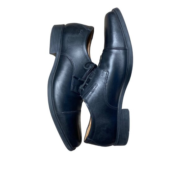 CLARKS MEN'S BLACK WHIDDON CAP TOE OXFORDS SZ 11.5 - Picture 4 of 10